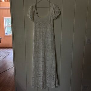 Zara Crochet Maxi Dress Size M